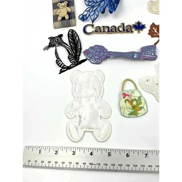 20 PC Assorted Sewing Applique Patches Iron on Sew On NEW Mixed Vintage - Picture 6 of 6